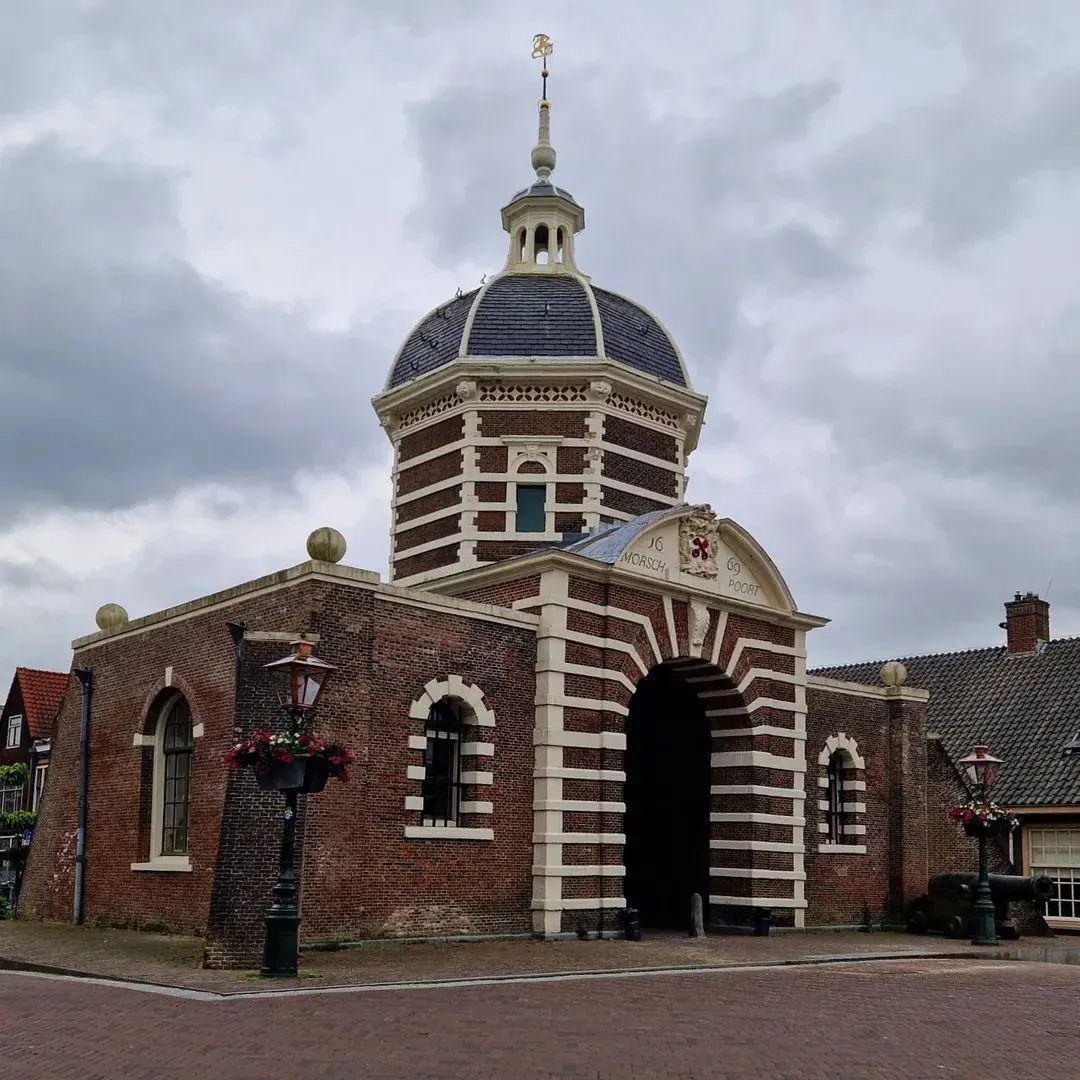 The historic Marepoort, one of Leiden's old city gates